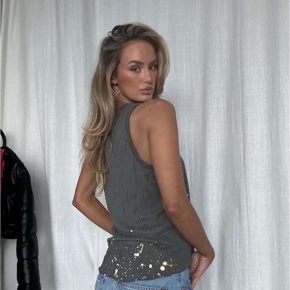 Lighting bolt tank top muscle tank size m - Picture 2 of 3